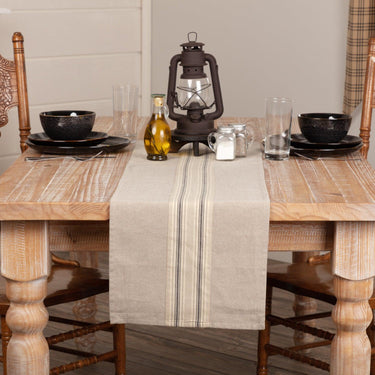 Sawyer Mill Charcoal Stripe Runner 13x48 VHC Brands - The Fox Decor